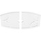 Ekena Millwork Kailey Architectural Grade PVC Ceiling Medallion, 36"W x 24"H x 3"ID x 19 1/2"C x 1"P, Two-Piece CMP36X24KY2-03000 - alternate 2